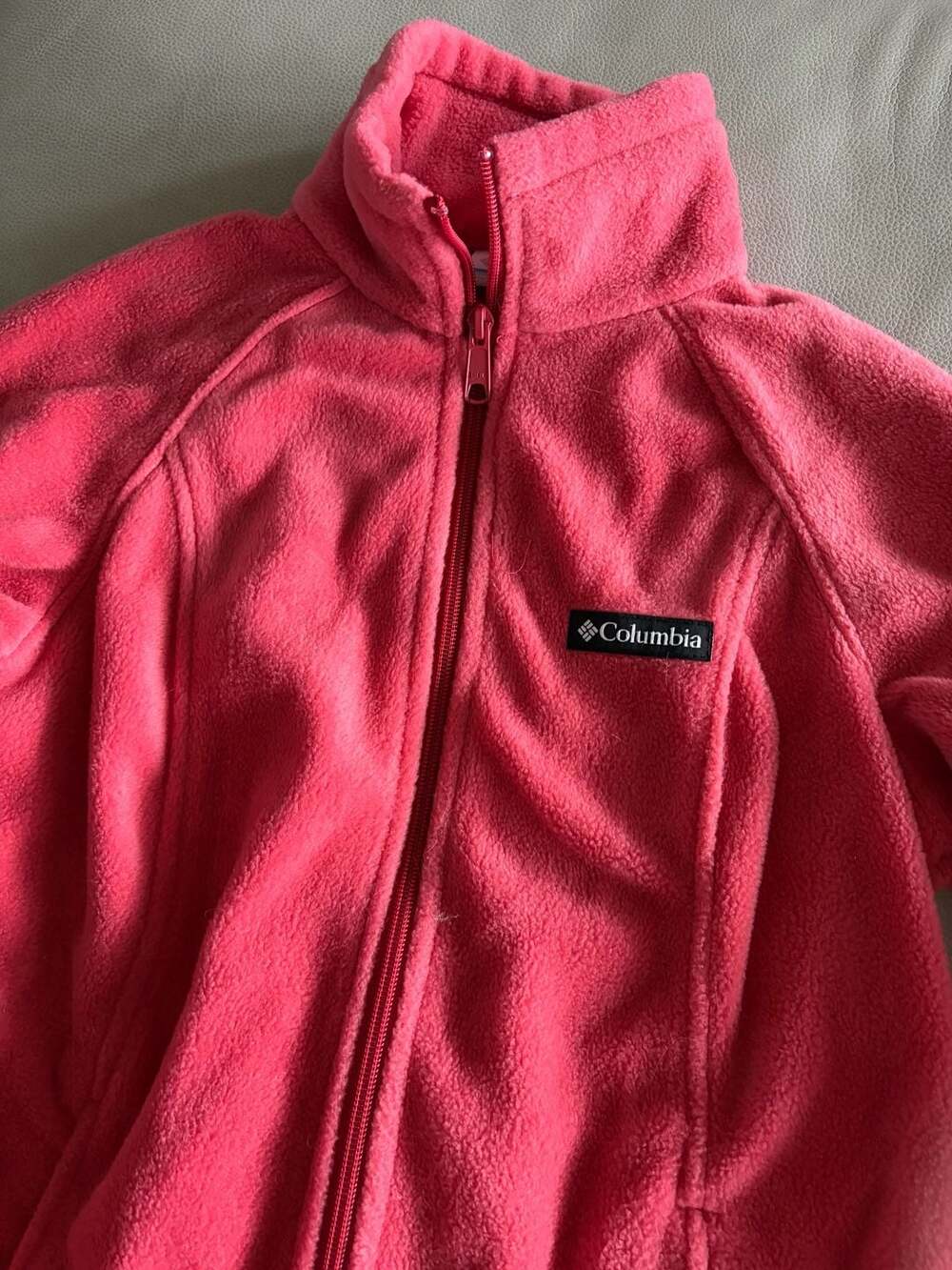 Columbia Benton Springs Full Zip Fleece Jacket in Pink Geranium